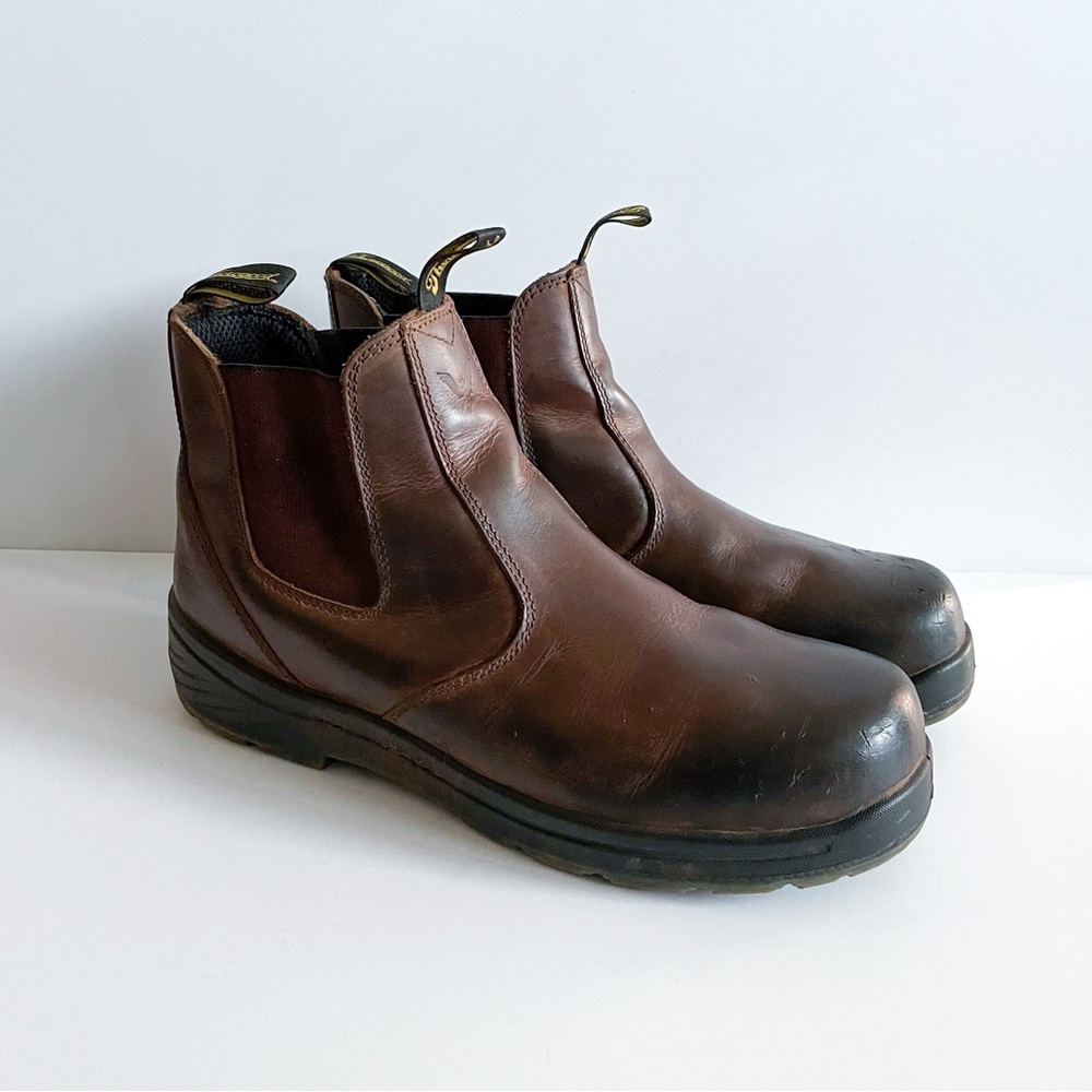 Thorogood Chelsea Brown Leather Safety Toe Boots